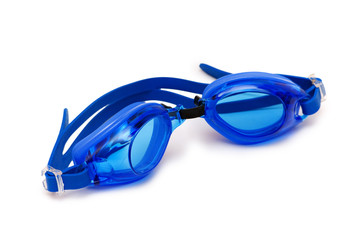 Swimming goggles isolated on the white background
