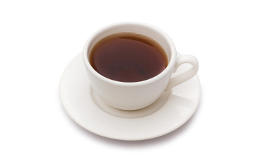 Cup of tea isolated on the whie background