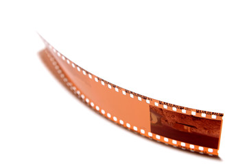 Filmstrip on white
