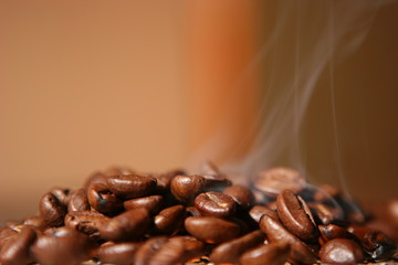 Kaffee rösten orange