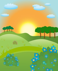 Obraz premium sunrise scene