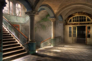 Selbstklebende Fototapete Altes Krankenhaus Beelitz Beelitz Heilstätten 3