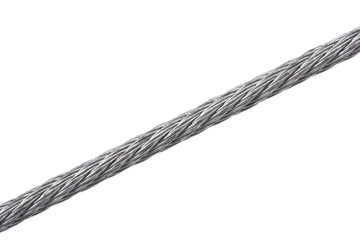 Steel hawser isolated on white