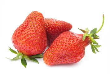 Strawberries isolted on white background