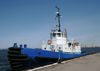 Blue Tugboat