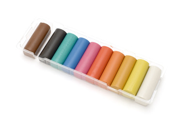 plasticine on white