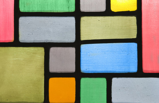 Colorful stained glass texture
