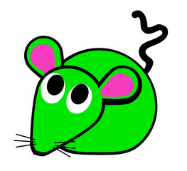 une souris verte