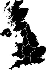 UK Vector Map Regions