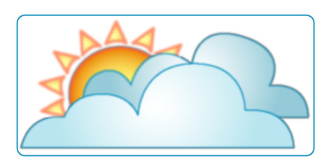 a0261 - INFORMATION METEO temps variable, éclaircies