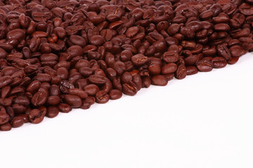 Diagonal Pile of Coffee beans