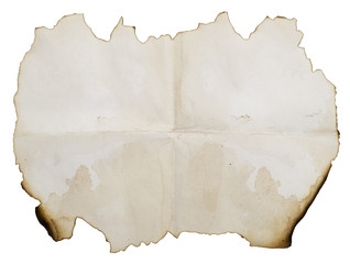 textured burnt paper