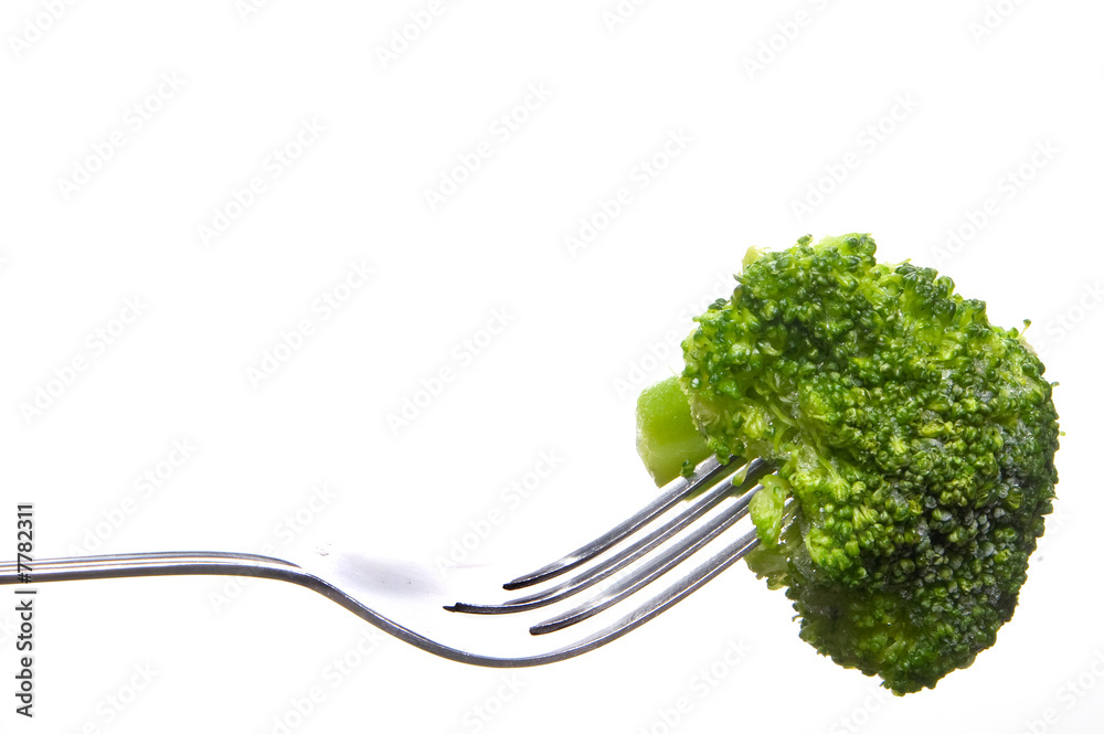 Wall mural Broccoli on a Fork