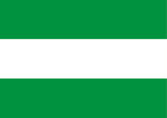 bandera de andalucia. comunidad autonoma espa&ntilde;a