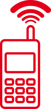 red mobile phone
