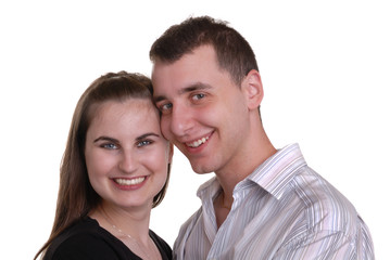 Fototapeta premium attractive affectionate young couple