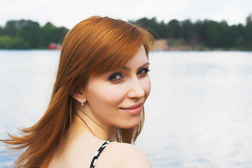 Beautiful woman on the beach