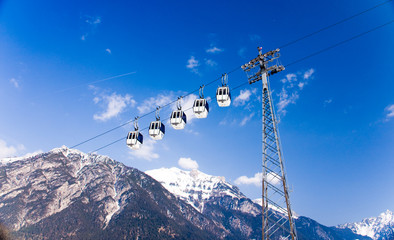 Obraz premium Seilbahn in Pertisau am Achensee,