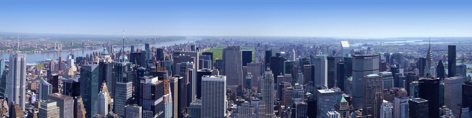 Manhattan Nord vu de l'Empire State Building New York