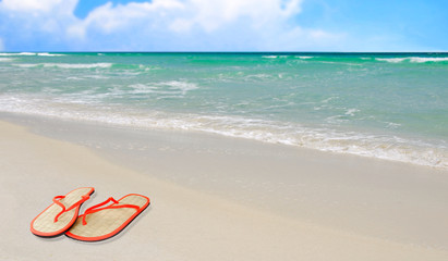 Sandals at Seashore