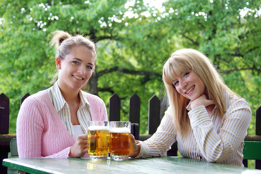 girl with beer