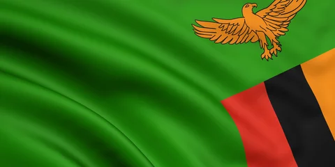Foto op Aluminium Flag Of Zambia © Huebi