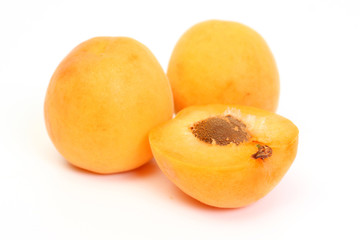 Two Apricots with halves
