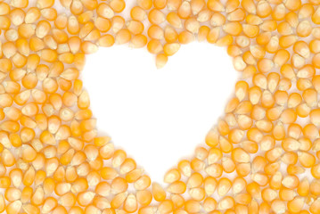 heart shaped corn seeds