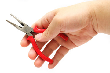 Flat-nose Plier in Hand