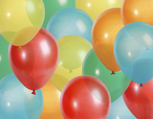 Fototapeta na wymiar Party balloons background