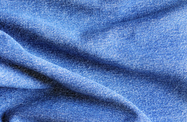 Naklejka premium texture of blue cotton