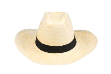 Beach hat on white.
