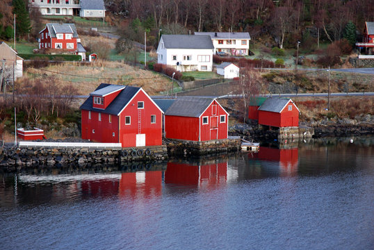Red houses