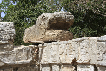 Fototapeta na wymiar Site archéologique de Chichen Itza au Mexique