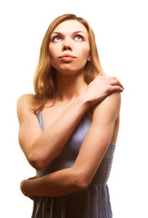 Obraz premium Portrait of a sexy blond girl