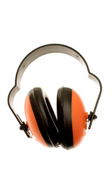 Ear protectors isolated over white