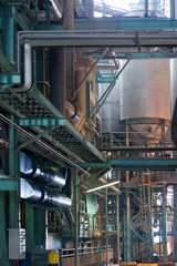 Fototapeta premium usine industrie installation métalurgie produit matière rejet