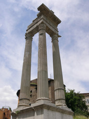 Fototapeta na wymiar resti di un tempio roma 