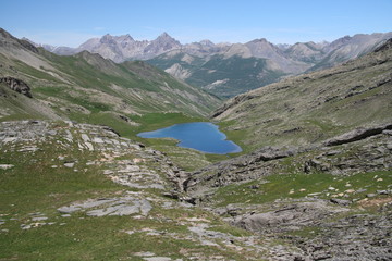 Lac en haute montagne