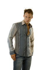 Young male model in casual outfit