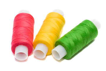 Coils of colour threads