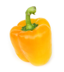 yellow sweet pepper on white background