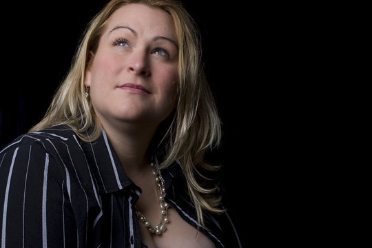 Overweight fashion model