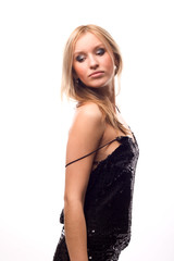 Fototapeta premium Portrait of a beautiful young blond female