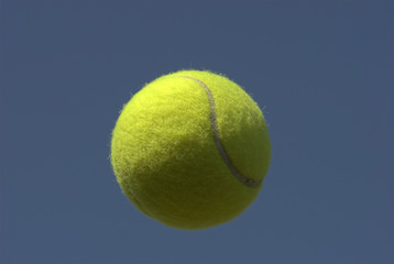 Tennis Ball Sky Blue – Isolated tennis Ball on Blue Sky