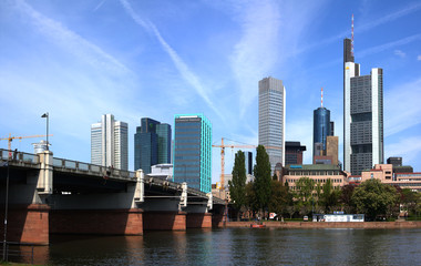 Fototapeta na wymiar Panorama von Frankfurt