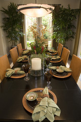 Luxury home dining table.