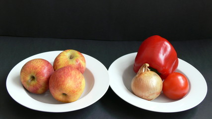 Obst vs. Gemüse