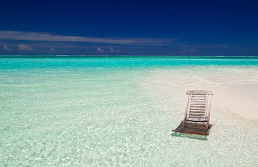 Liegestuhl am Strand
