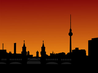 Berlin skyline at sunset © Stephen Finn